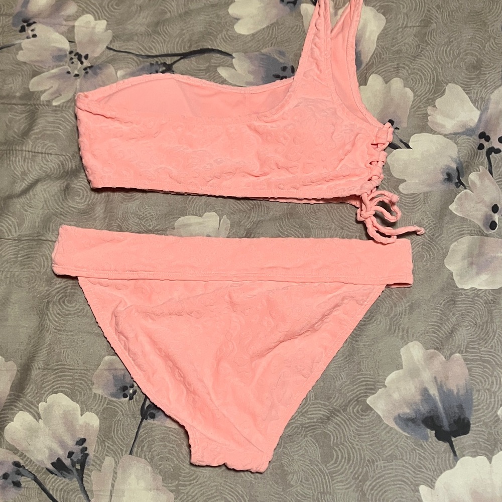 Pink One-Shoulder Bikini Set - Picture 3 of 3
